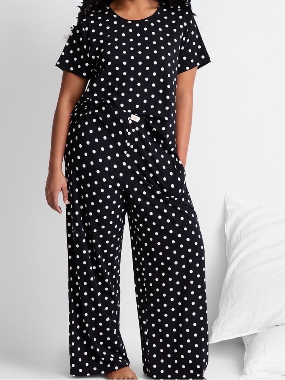 NWT State of Day Black & White Polka Dot Pajama Set - Size M